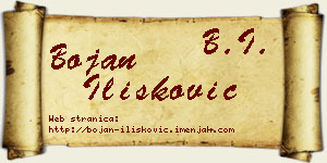Bojan Ilišković vizit kartica